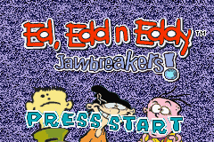 Ed Edd N Eddy Jawbreakers title screen for GameBoy Advance